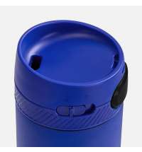 Термостакан X1 с цветной кнопкой, синий с черным