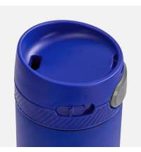 Термостакан X1 с цветной кнопкой, синий с серым
