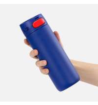 Термостакан X1 с цветной кнопкой, синий с красным