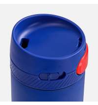 Термостакан X1 с цветной кнопкой, синий с красным