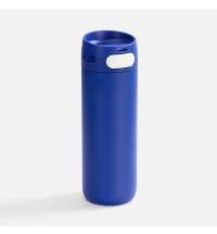 Термостакан X1 с цветной кнопкой, синий с белым