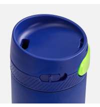 Термостакан X1 с цветной кнопкой, синий с желтым