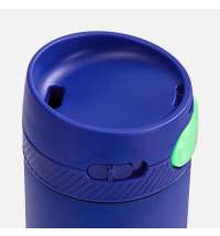 Термостакан X1 с цветной кнопкой, синий с зеленым