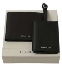 Набор Zoom: кошелек и багажная бирка, черный