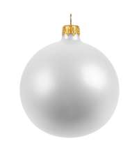 Елочный шар Gala Matt в коробке, 8,5 см, белый