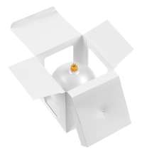 Елочный шар Gala Matt в коробке, 6 см, белый