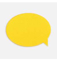 Наклейка тканевая Lunga Bubble, M, желтая