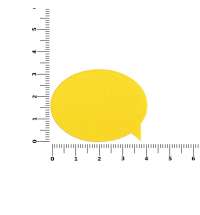 Наклейка тканевая Lunga Bubble, M, желтая