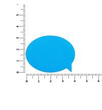 Наклейка тканевая Lunga Bubble, M, голубая