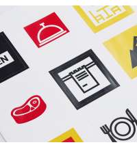 Стикерпак бумажный Industry, кафе