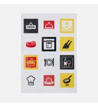 Стикерпак UV-DTF Industry, кафе