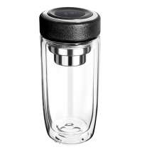 Термос стеклянный с LED-дисплеем Smartview, чёрный