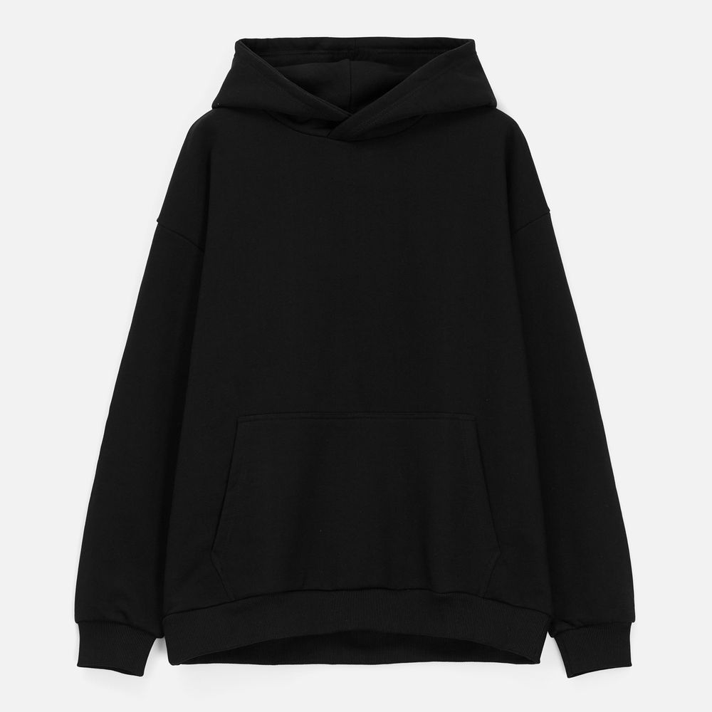 Худи унисекс оверсайз Daylero, черное