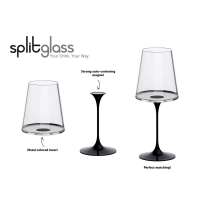 Хрустальный бокал для красного вина на магните Trebonn SplitGlass, 2 шт, 450 мл