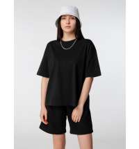 Футболка оверсайз женская Boxy Women, темно-серая (графит)