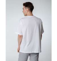 Футболка оверсайз мужская Boxy Men, бежевая (льняная)