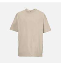 Футболка оверсайз мужская Boxy Men, бежевая (льняная)