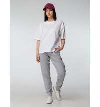 Футболка оверсайз женская Boxy Women, бежевая (льняная)