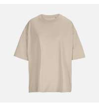 Футболка оверсайз женская Boxy Women, бежевая (льняная)