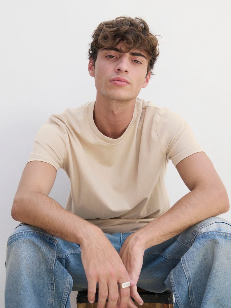 Футболка унисекс Legend, бежевая (льняная)