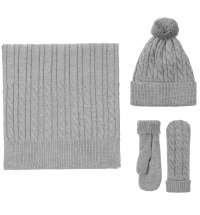 Шарф Heat Trick, серебристо-серый меланж