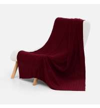 Плед Tressa, красный (бордовый)