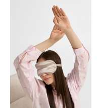 Двухстороняя маска для сна Veluto, серая