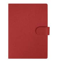 Блокнот А5 Tasmania, в твердой обложке со стикерами в линейку, красный