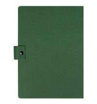 Блокнот А5 Tasmania, в твердой обложке со стикерами в линейку, зеленый