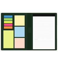 Блокнот А5 Tasmania, в твердой обложке со стикерами в линейку, зеленый