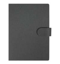 Блокнот А5 Tasmania, в твердой обложке со стикерами в линейку, серый