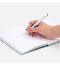 Ручка шариковая Bright Pop, белая с зеленым