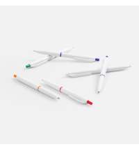 Ручка шариковая Bright Pop, белая