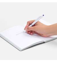 Ручка шариковая Bright Pop, белая с фиолетовым