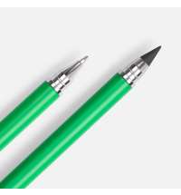 Ручка шариковая и вечный карандаш Diptych, зеленая