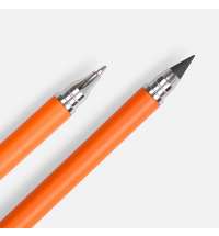 Ручка шариковая и вечный карандаш Diptych, оранжевая