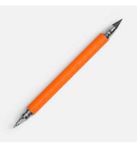 Ручка шариковая и вечный карандаш Diptych, оранжевая