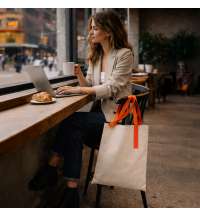 Шоппер Superbag Light, с внутренним креплением-полукольцо