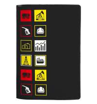 Обложка для паспорта Industry, ver.2, нефть и газ