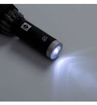 Зонт обратного сложения Norsken с фонариком, черный