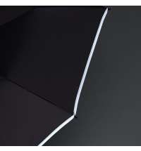 Зонт обратного сложения Norsken с фонариком, черный