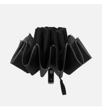 Зонт обратного сложения Norsken с фонариком, черный