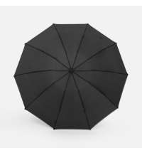 Зонт обратного сложения Norsken с фонариком, черный