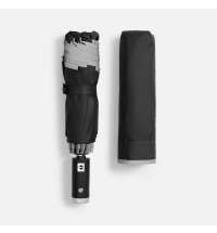 Зонт обратного сложения Norsken с фонариком, черный