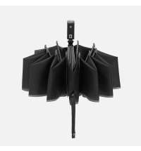 Зонт обратного сложения Norsken с фонариком, черный