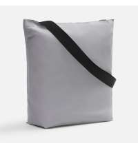 Шопер B5, серый с широкими черными ручками