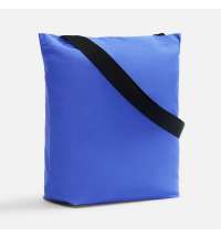 Шопер B5, синий с широкими черными ручками