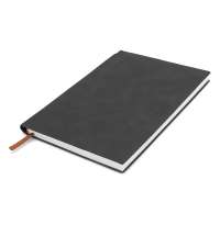 Блокнот A5 Donnie в мягком переплёте c карманом для ручки, черный-S