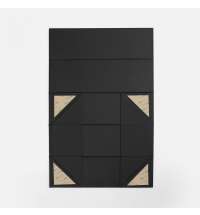 Коробка складная под бутылку Color Jacket Fold, черная