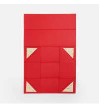 Коробка складная под бутылку Color Jacket Fold, красная